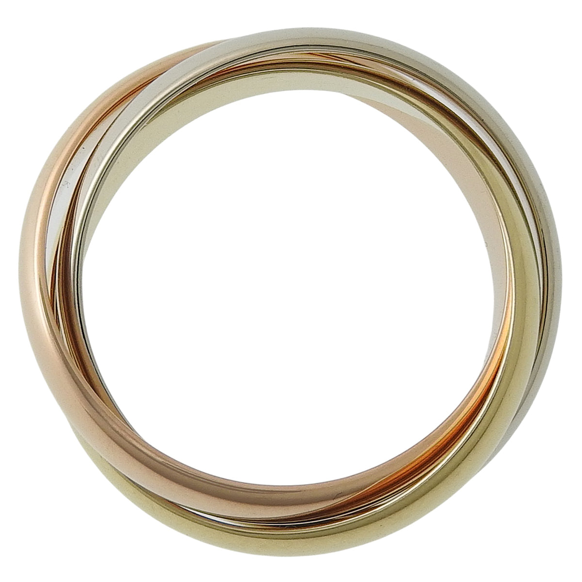 les must de Cartier トリニティリング K18YG PG WG 54 7.7g