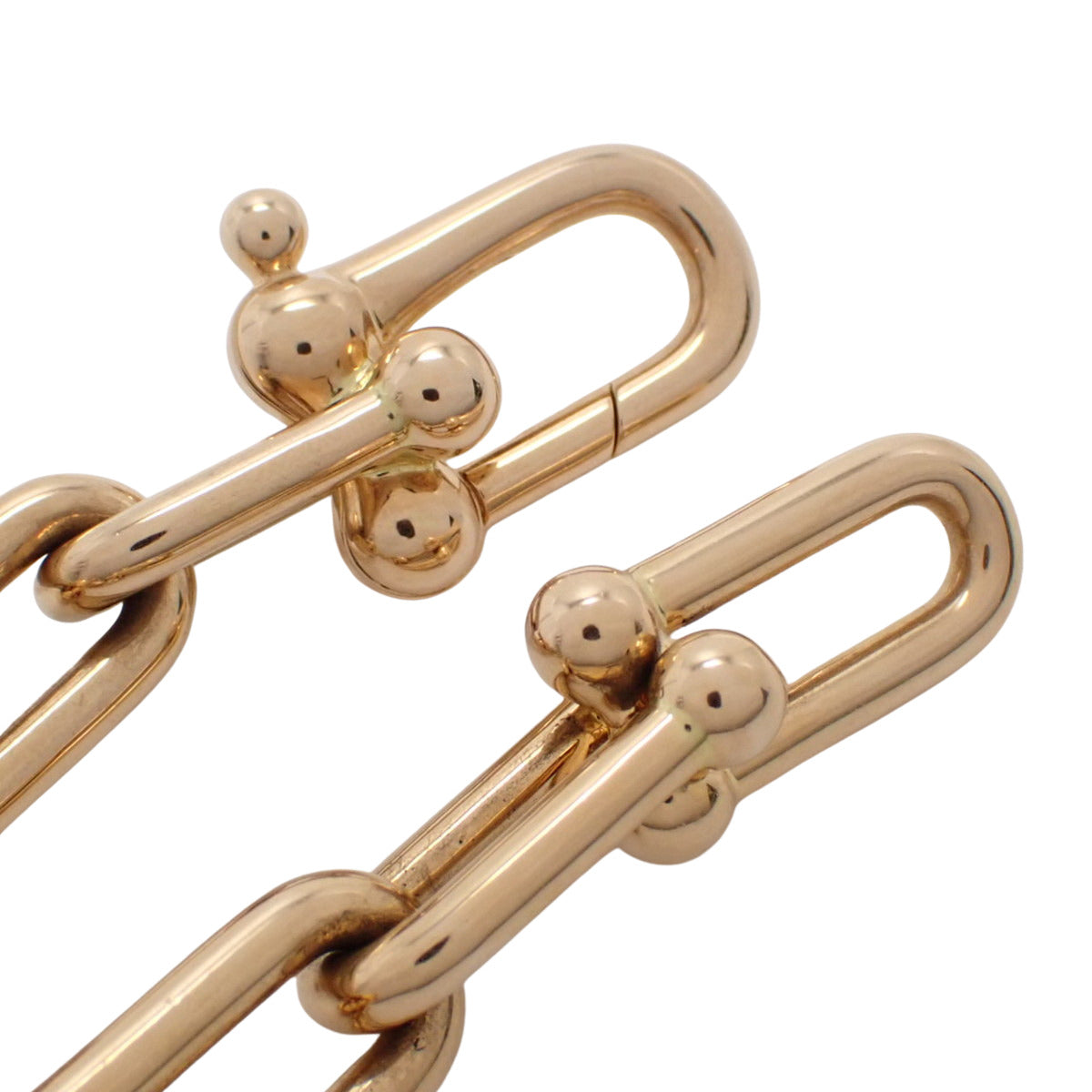 镶嵌钻石的大号链式手链(D1.70),玫瑰金(K18PG)材质,52.0克