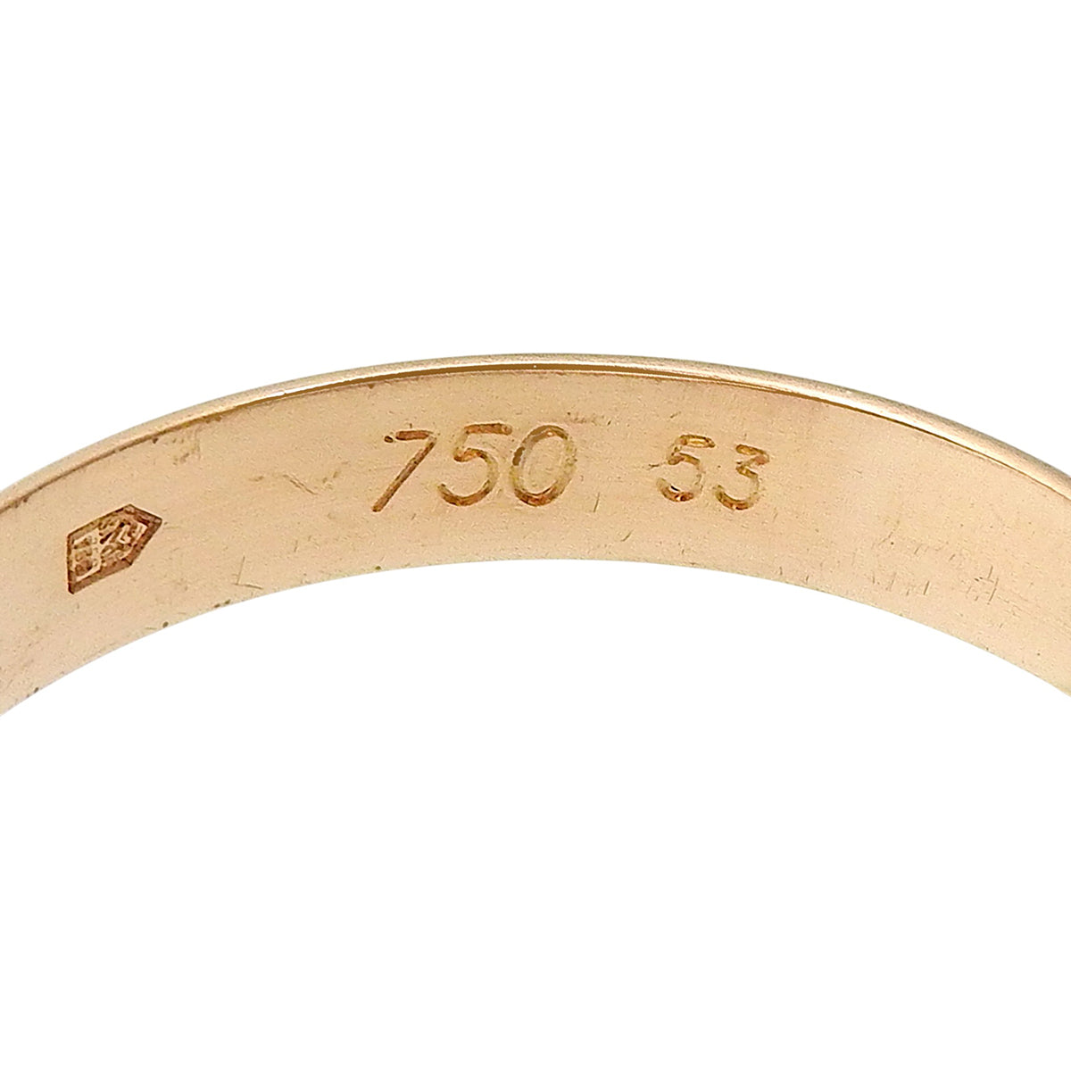 les must de Cartier トリニティリング K18YG PG WG 53 7.5g