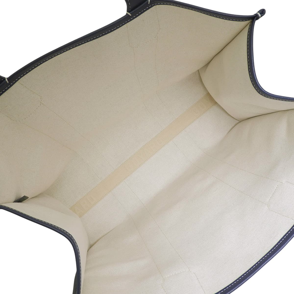 Villette MM PVC Coated Canvas Calfskin Goyardine Canvas Navy Brown