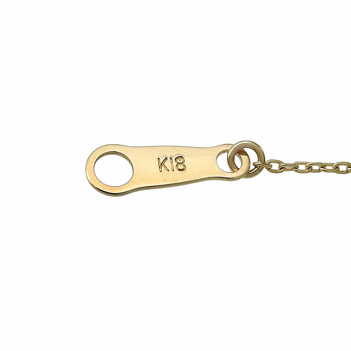 ダイヤモンドネックレス D0.153,0.14 イエローゴールド K18YG 1.8g