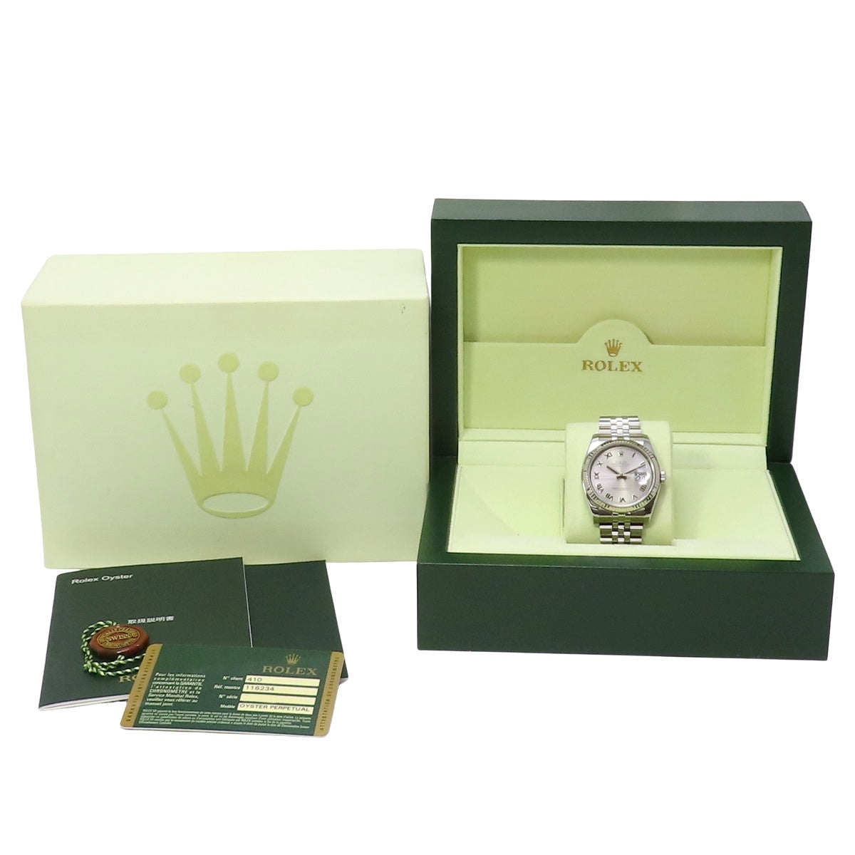 日志型 116234 白金/精钢 G字头 灰色 自动机械 男款