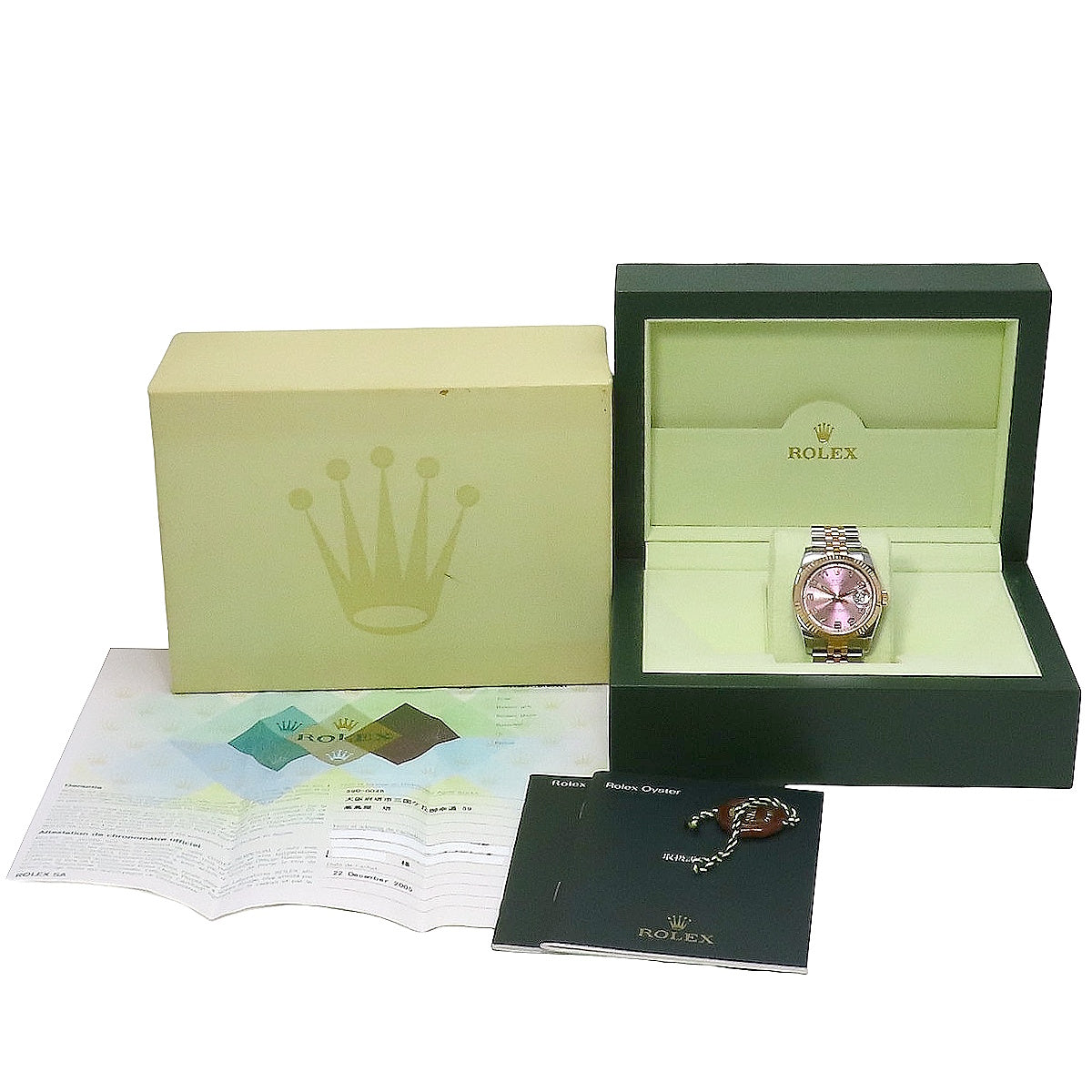 日志型 116231 PG/SS D字头 粉红同心圆 自动机械 男士