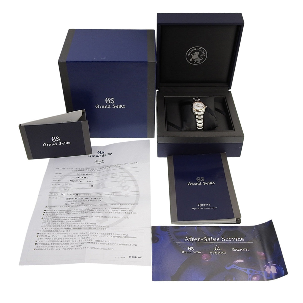 ヘリテージコレクション STGF286 PG/SS シェル文字盤 ダイヤインデックス クオーツ レディース