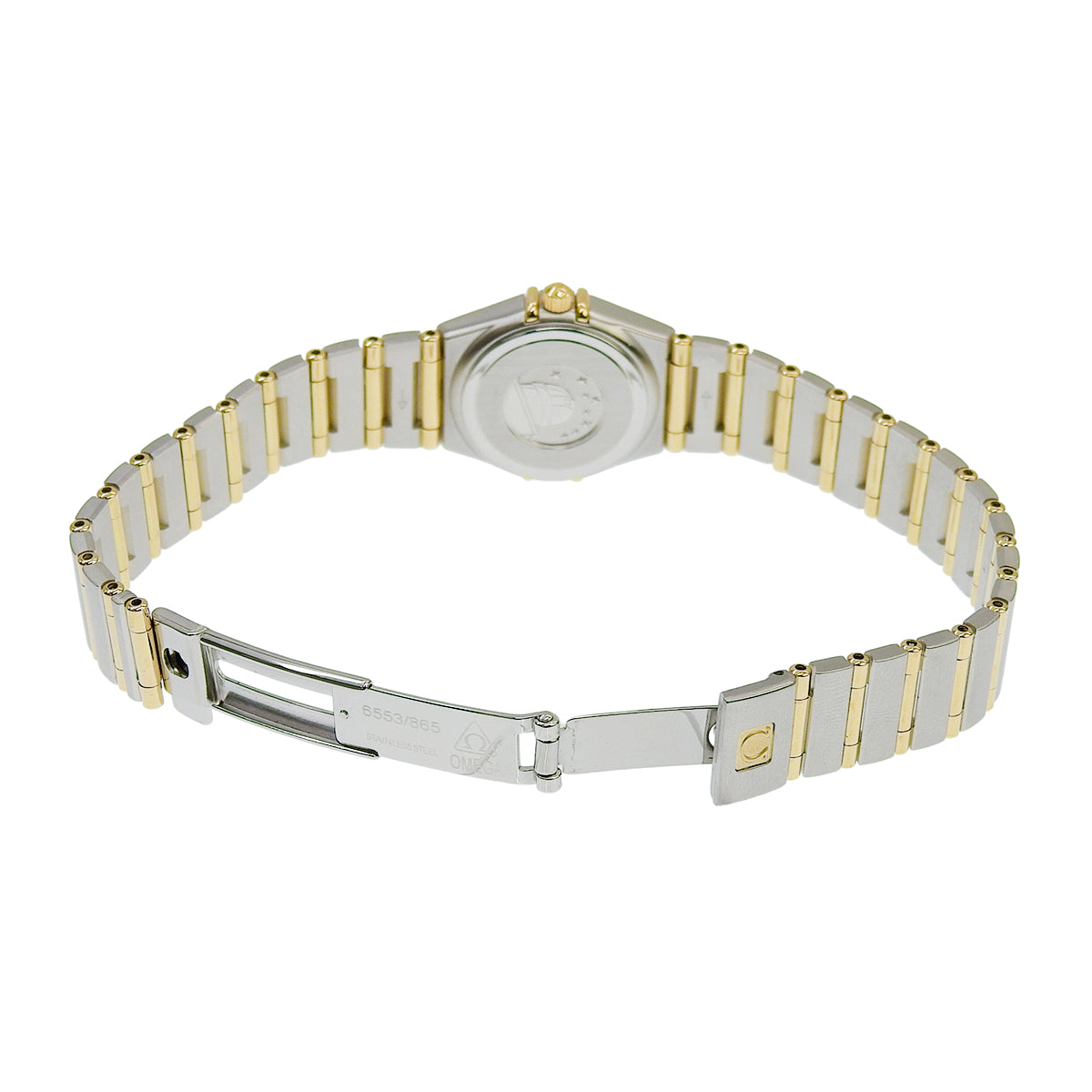 星座系列 迷你型 1267.75 18K黄金/精钢 白色贝母表盘 钻石表圈/时标 石英 女士腕表