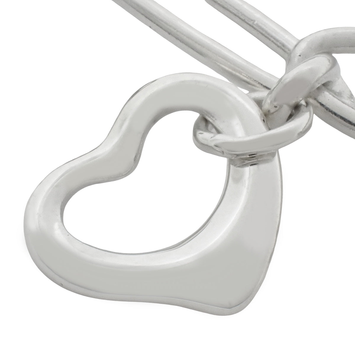 Oval Link 5 Charms Bracelet Silver SV925