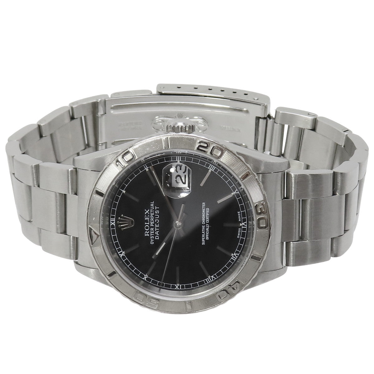 デイトジャスト サンダーバード 16264 WG/SS Y番 ブラック 自動巻き メンズ