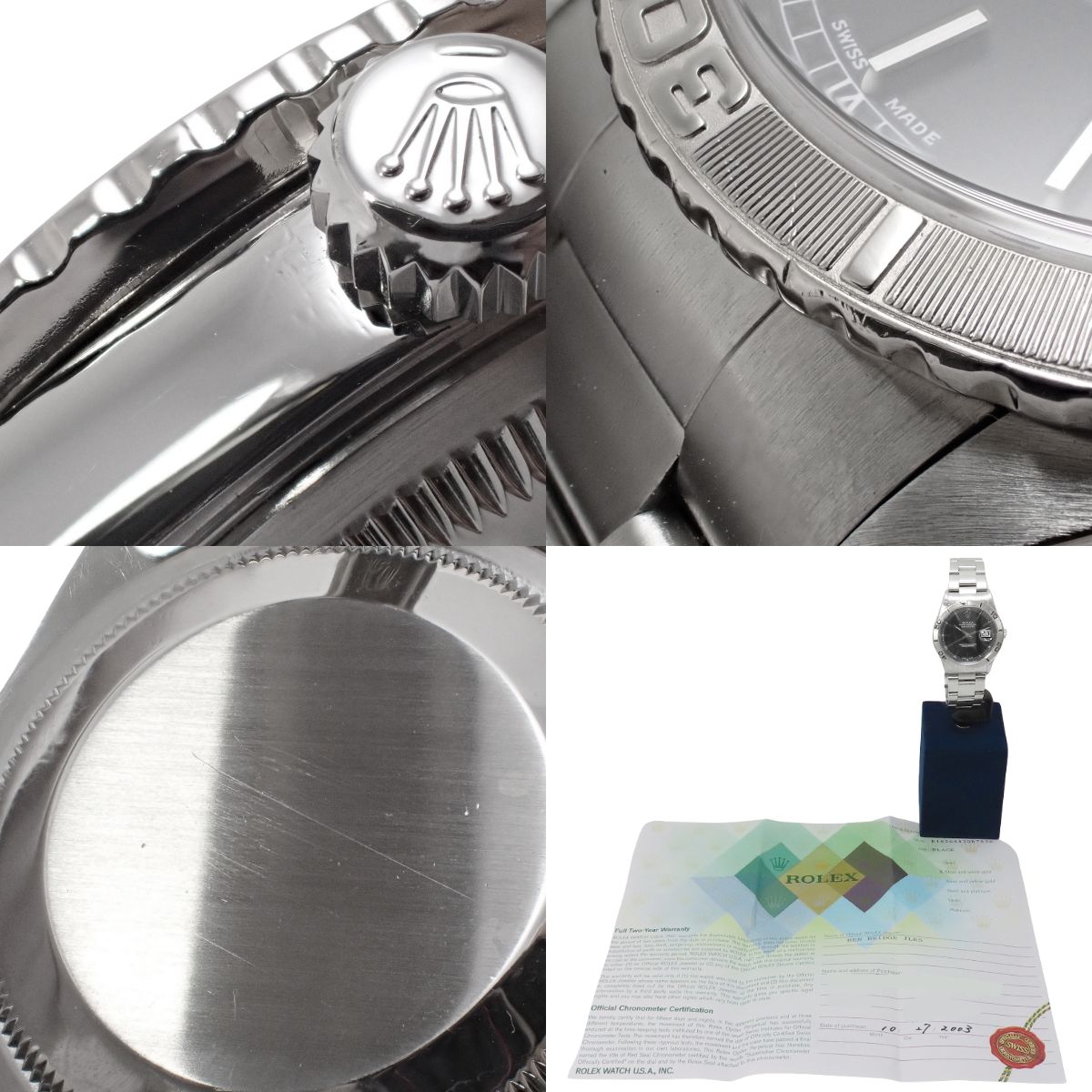 デイトジャスト サンダーバード 16264 WG/SS Y番 ブラック 自動巻き メンズ