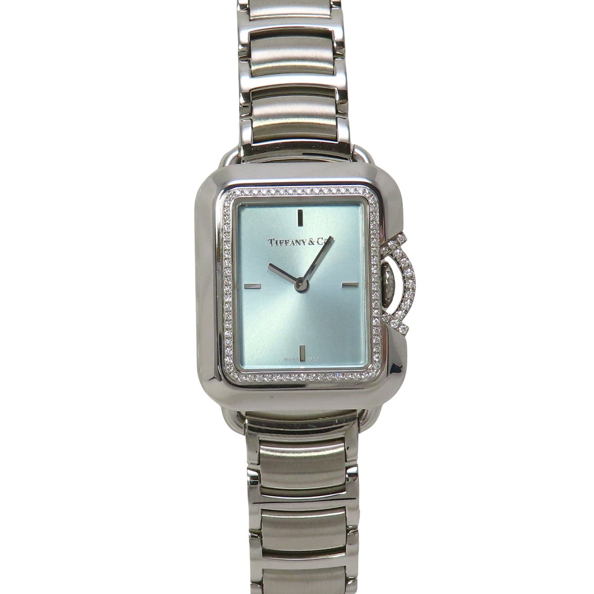 レクタングルTスマイル 68483018 SS ダイヤモンドベゼル クオーツ レディース