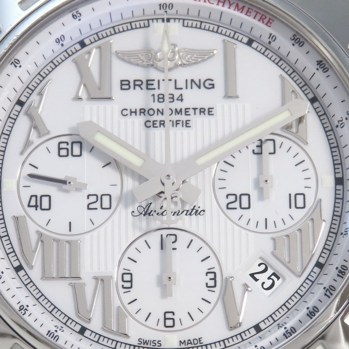 クロノマット44 A011A90PA SS ホワイト 自動巻き メンズ