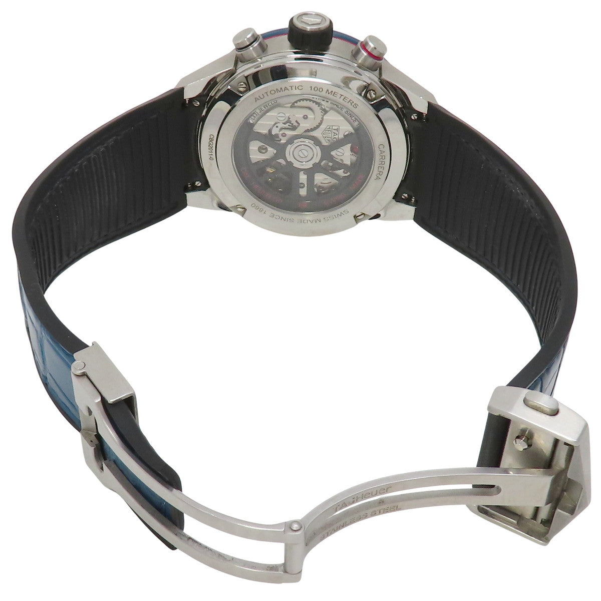 卡莱拉 豪雅02 CBG2011.FC6430 精钢/陶瓷/皮革 蓝色 自动机械 男士