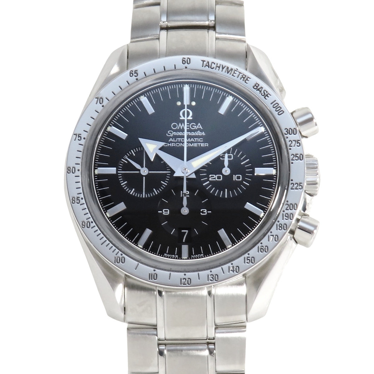 オメガ スピードマスター ブロードアロー 3551.50.00 SS ブラック 自動巻き メンズ