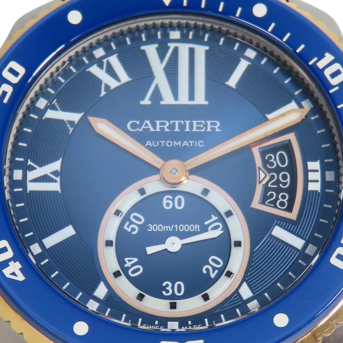 カリブル ダイバー W2CA0008 PG/SS/ラバー ブルー 自動巻き メンズ