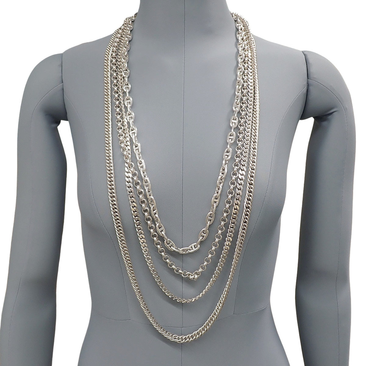 シェーヌダンクル エトセトラ4 ネックレス シルバー SV925