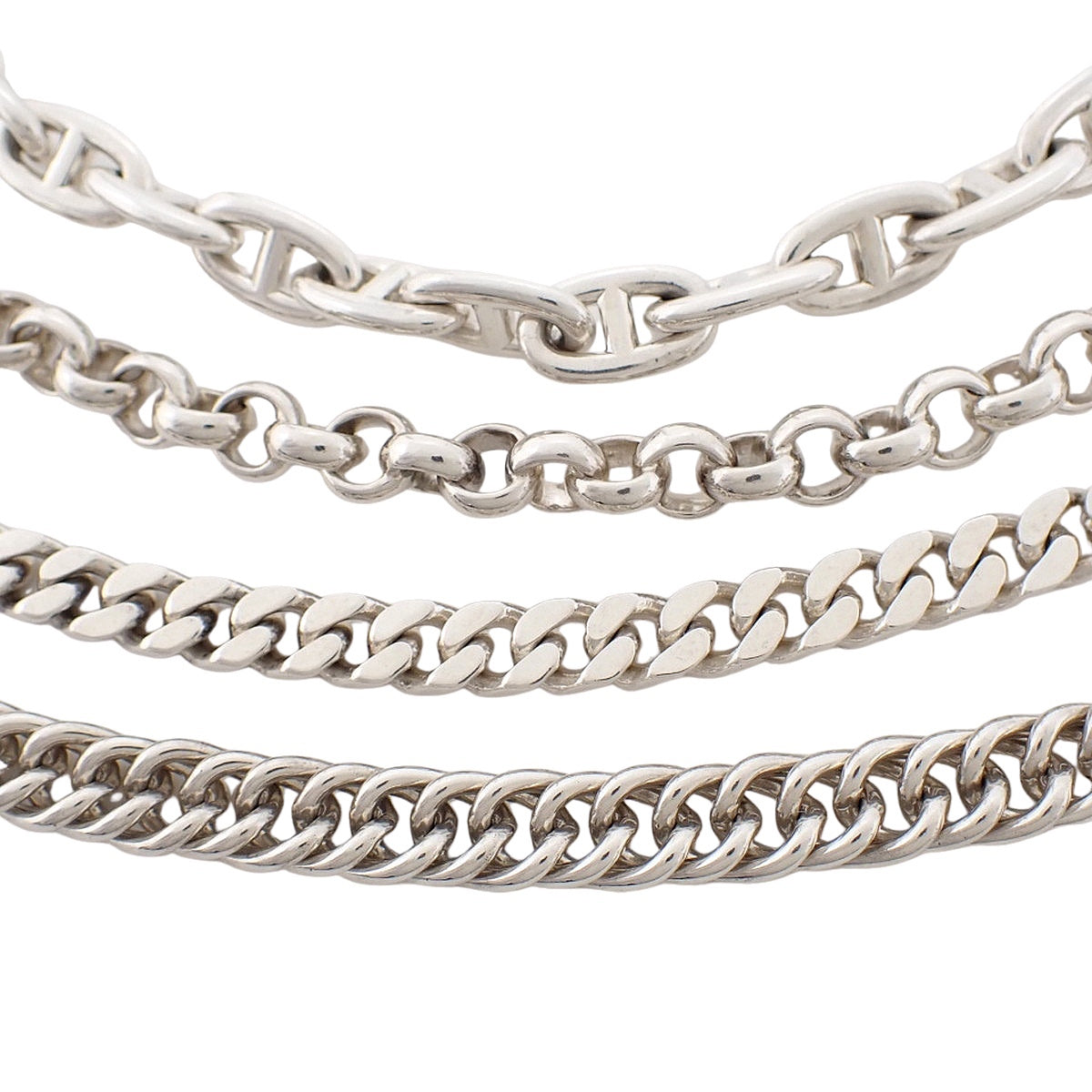 シェーヌダンクル エトセトラ4 ネックレス シルバー SV925