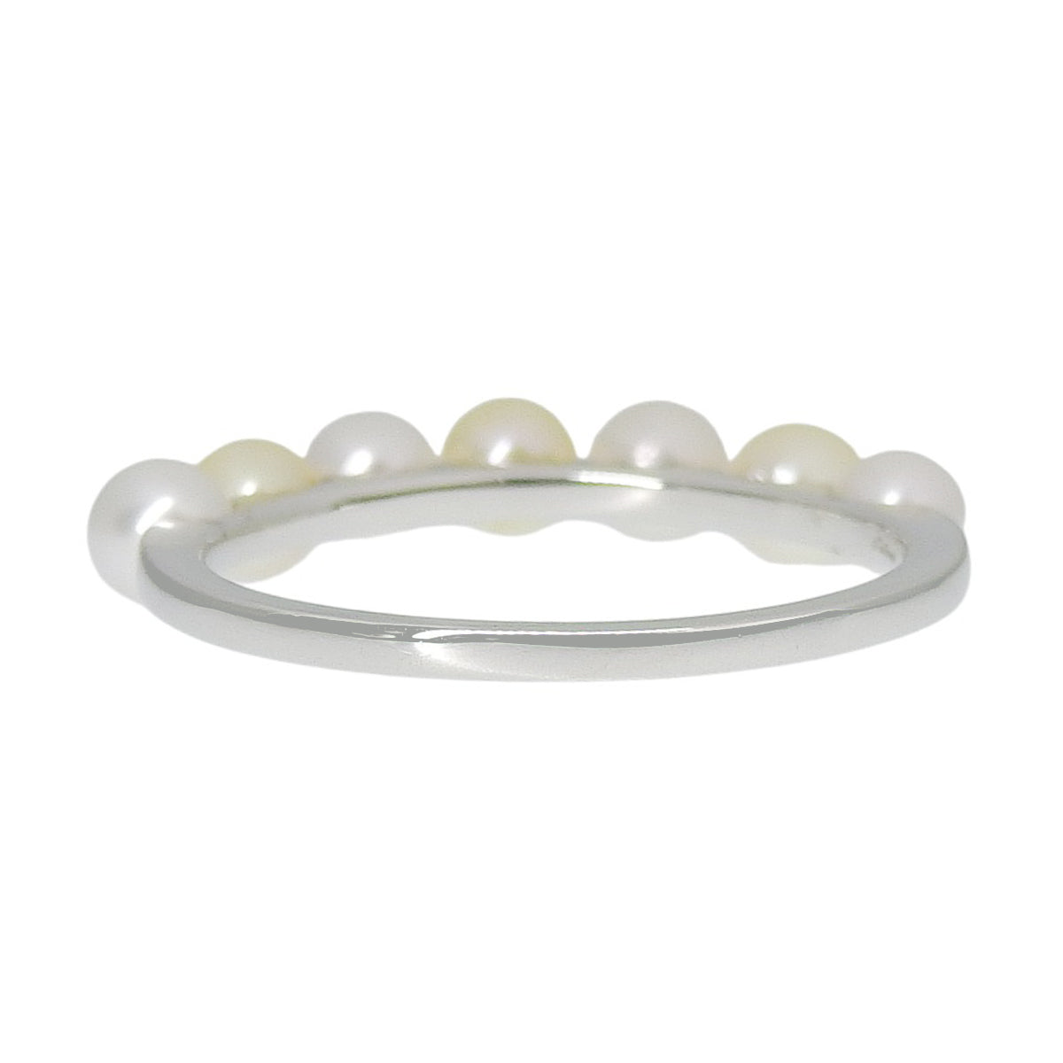 铂金 Akoya 珍珠戒指 (Pt900) 2.3 克