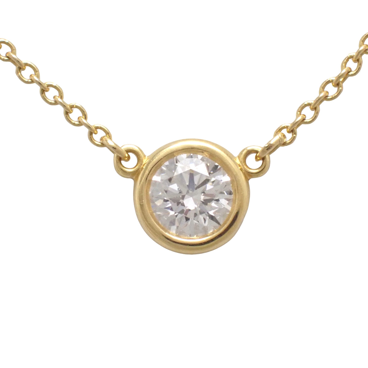 バイザヤード シングル ダイヤモンド ペンダント D0.33 K18YG 2.0g 1PD