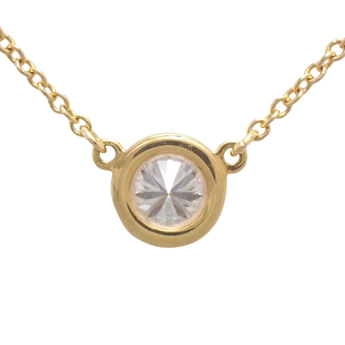 バイザヤード シングル ダイヤモンド ペンダント D0.33 K18YG 2.0g 1PD