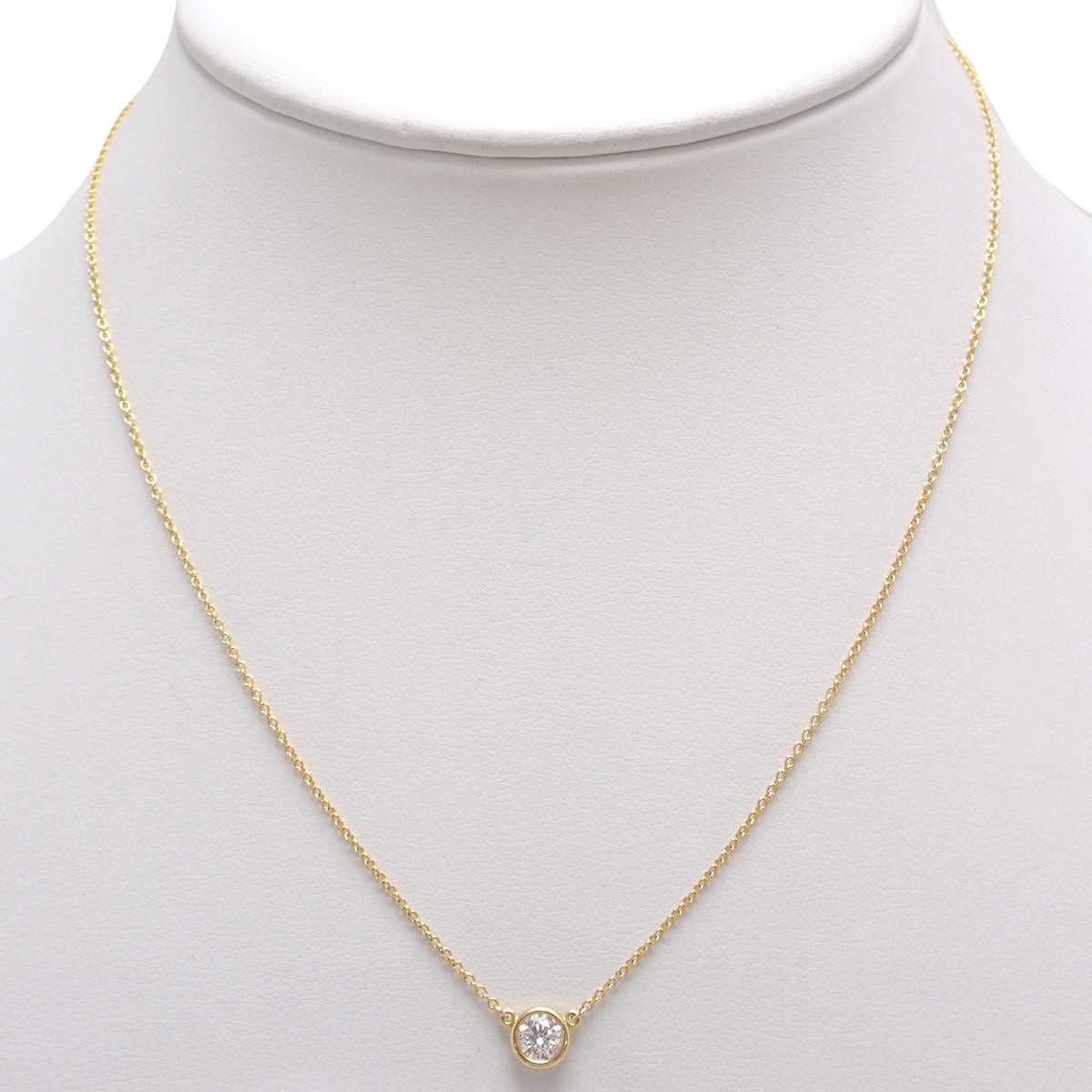 バイザヤード シングル ダイヤモンド ペンダント D0.33 K18YG 2.0g 1PD