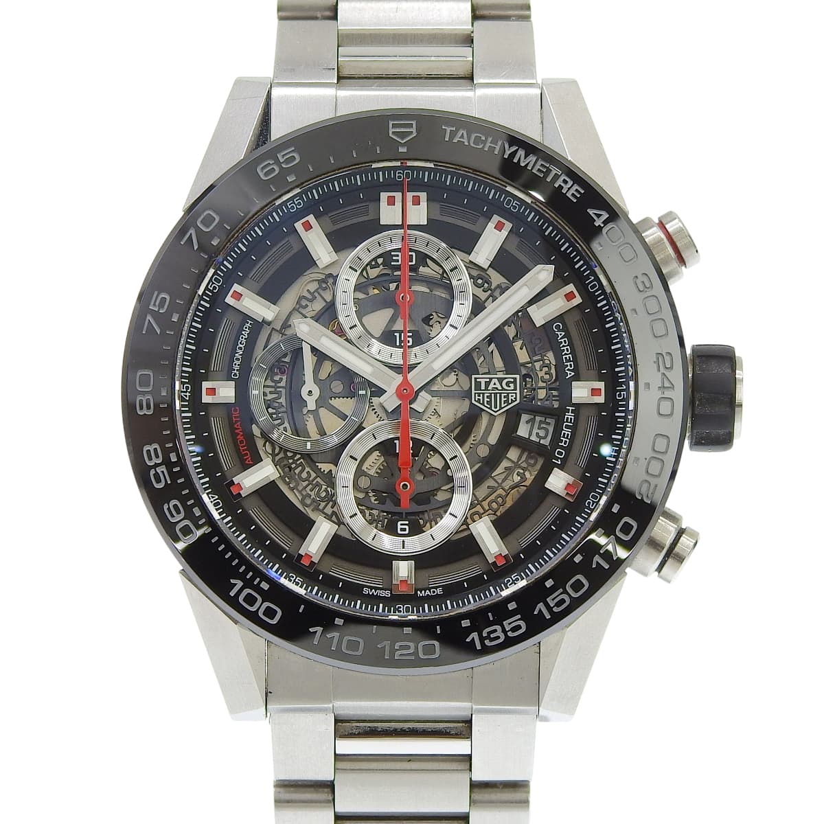 カレラ クロノグラフ CBN2A1AA.BA0643 SS スケルトン 自動巻き メンズ