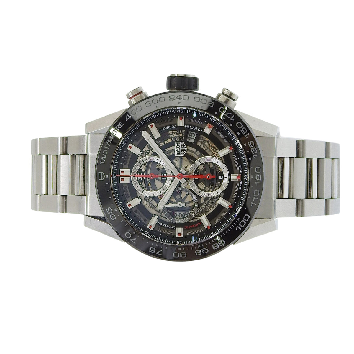 カレラ クロノグラフ CBN2A1AA.BA0643 SS スケルトン 自動巻き メンズ