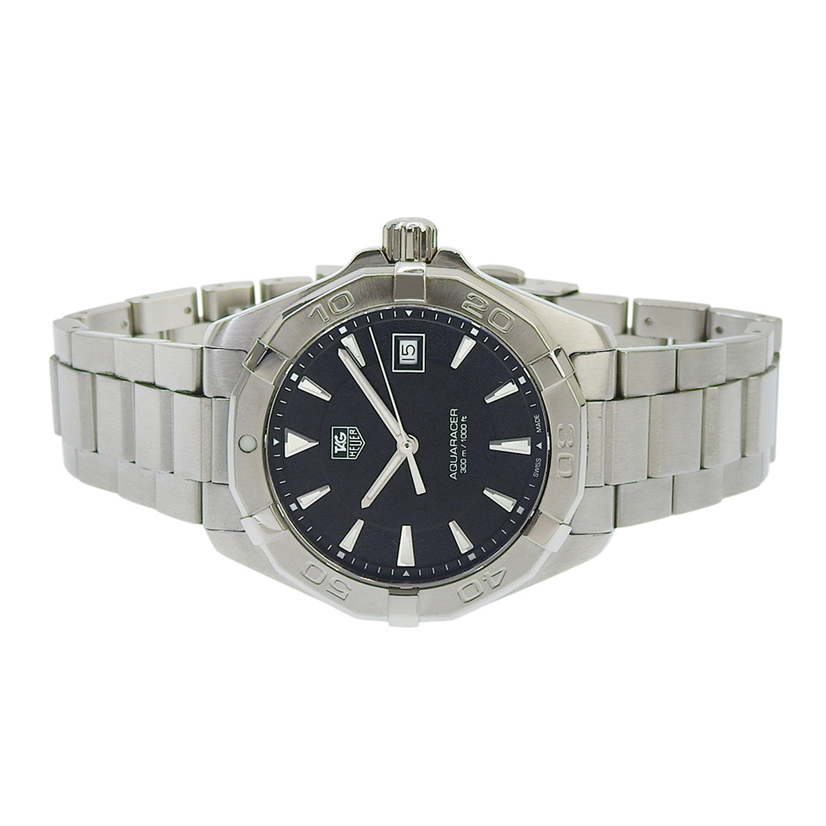 アクアレーサー WAY1110.BA0928 SS ブラック クオーツ メンズ