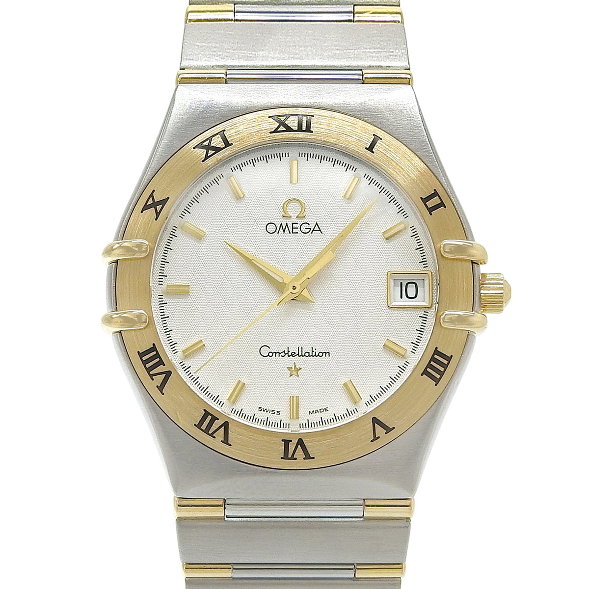 コンステレーション 1312.30.00 YG/SS ホワイト クオーツ メンズ
