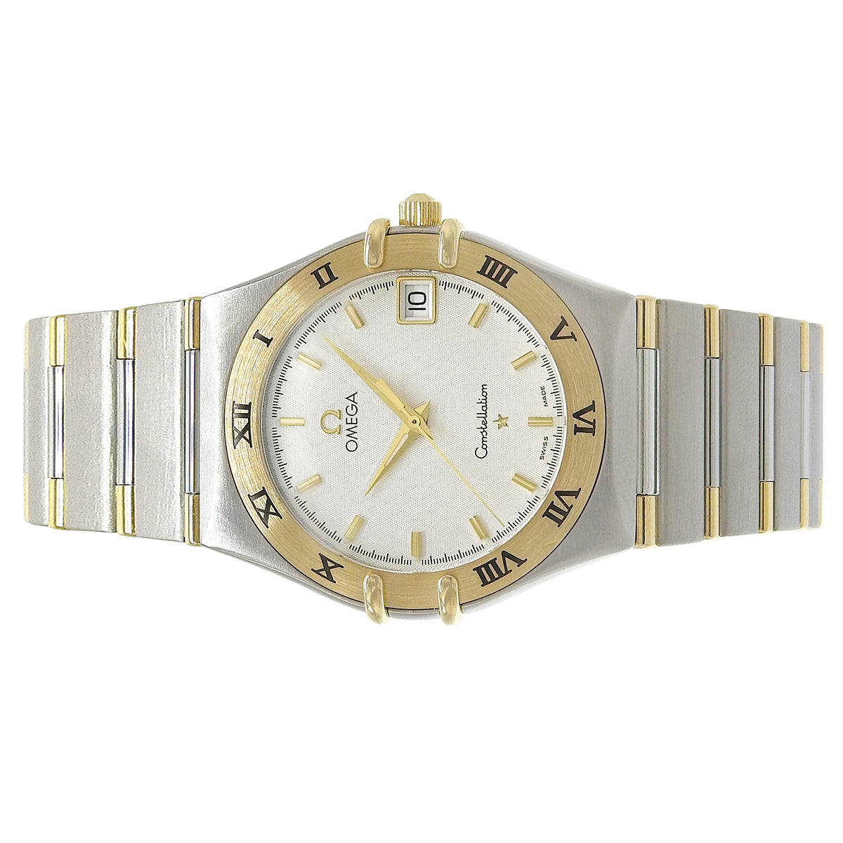 コンステレーション 1312.30.00 YG/SS ホワイト クオーツ メンズ