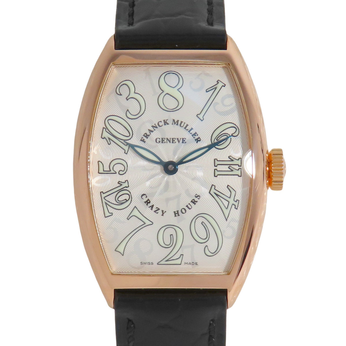 トノーカーベックス クレージーアワーズ 5850CH PG/革 ホワイト 自動巻き メンズ