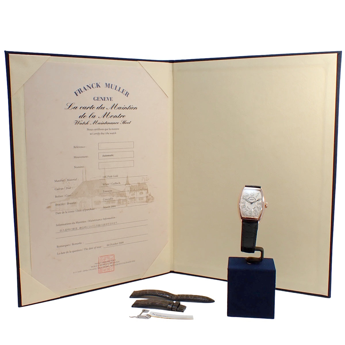 Tonino Lamborghini Crazy Hours 5850CH PG/Leather White Automatic Men's