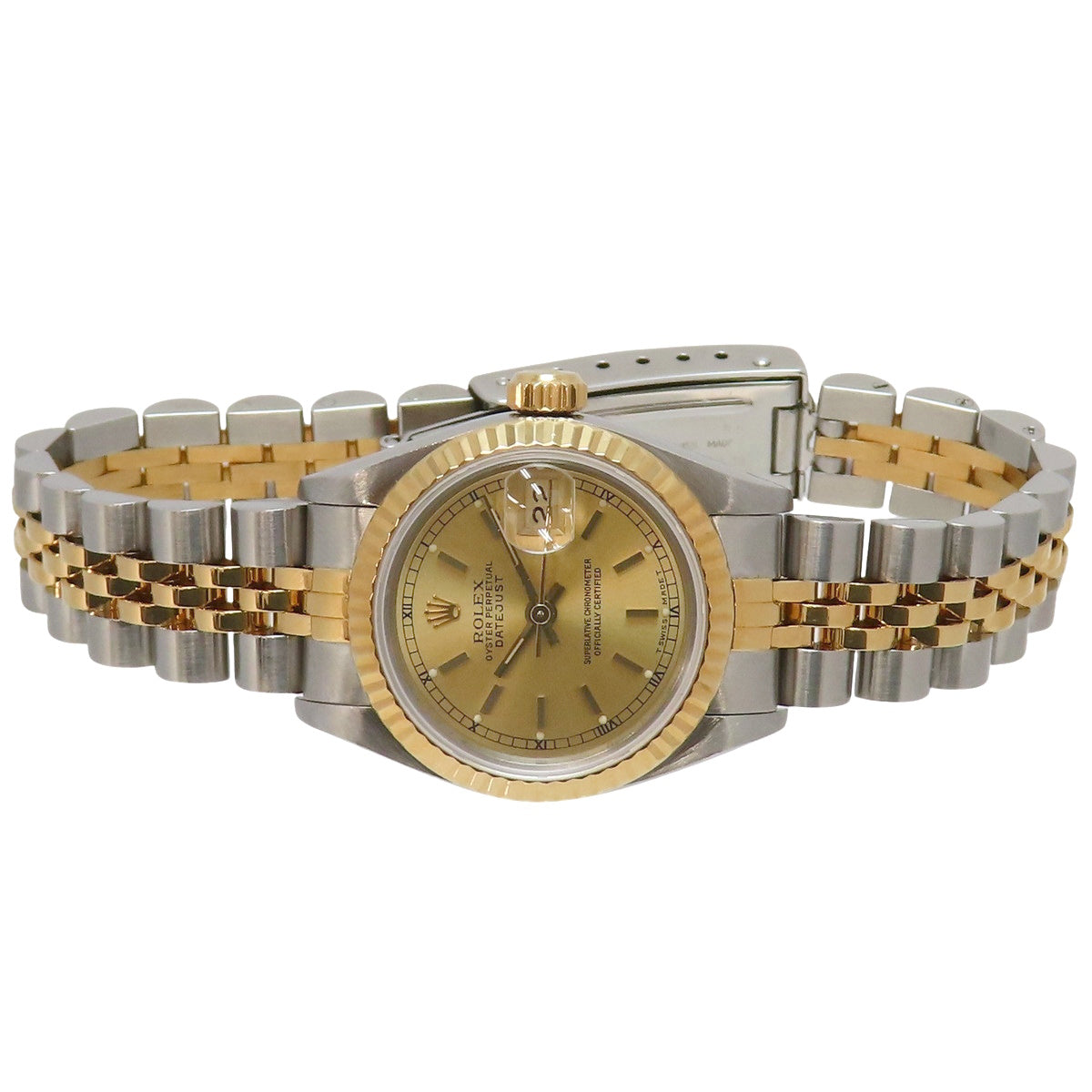 Datejust 69173 YG/SS L 序列号香槟金自动女表