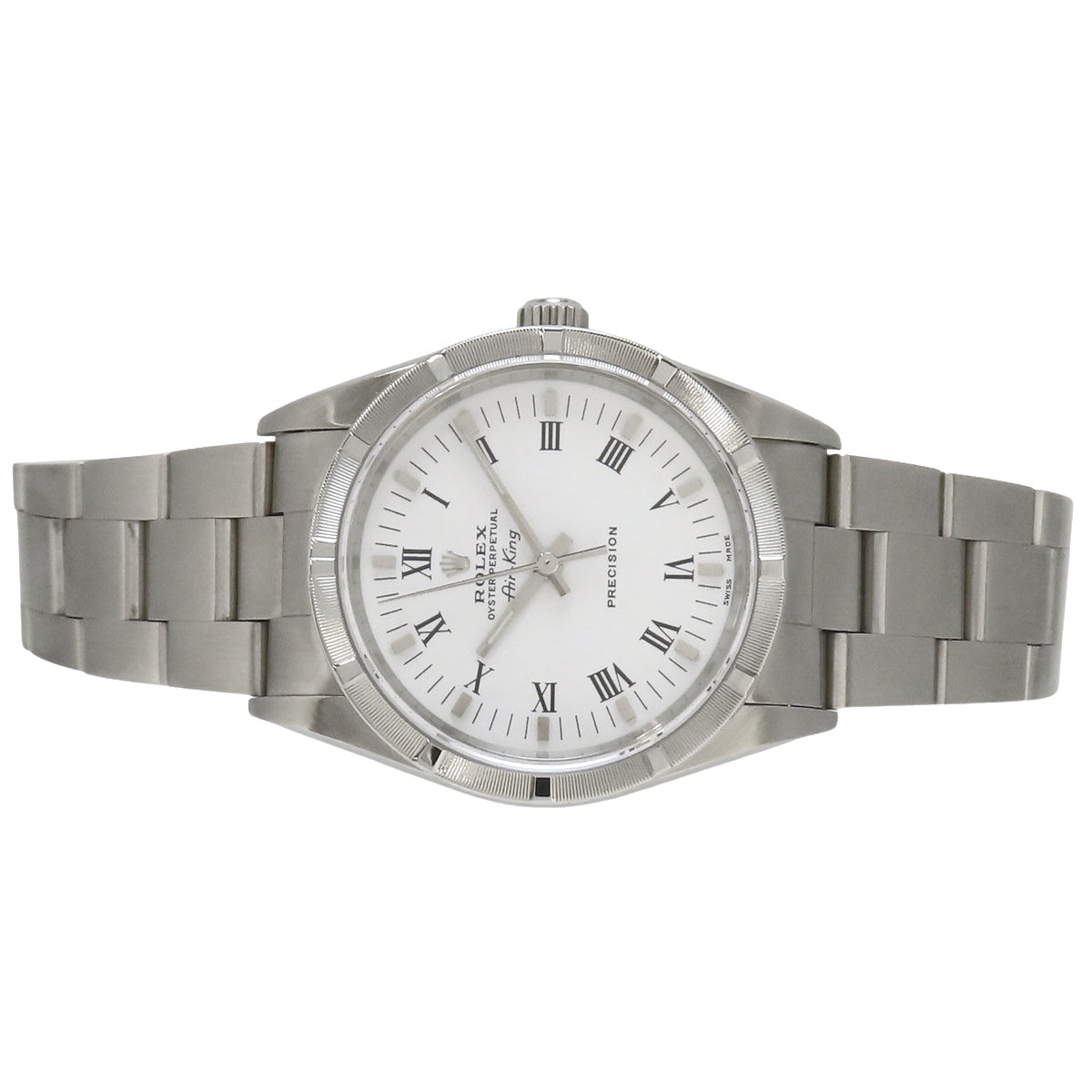 空中霸王14010M SS F字头白色自动男士腕表