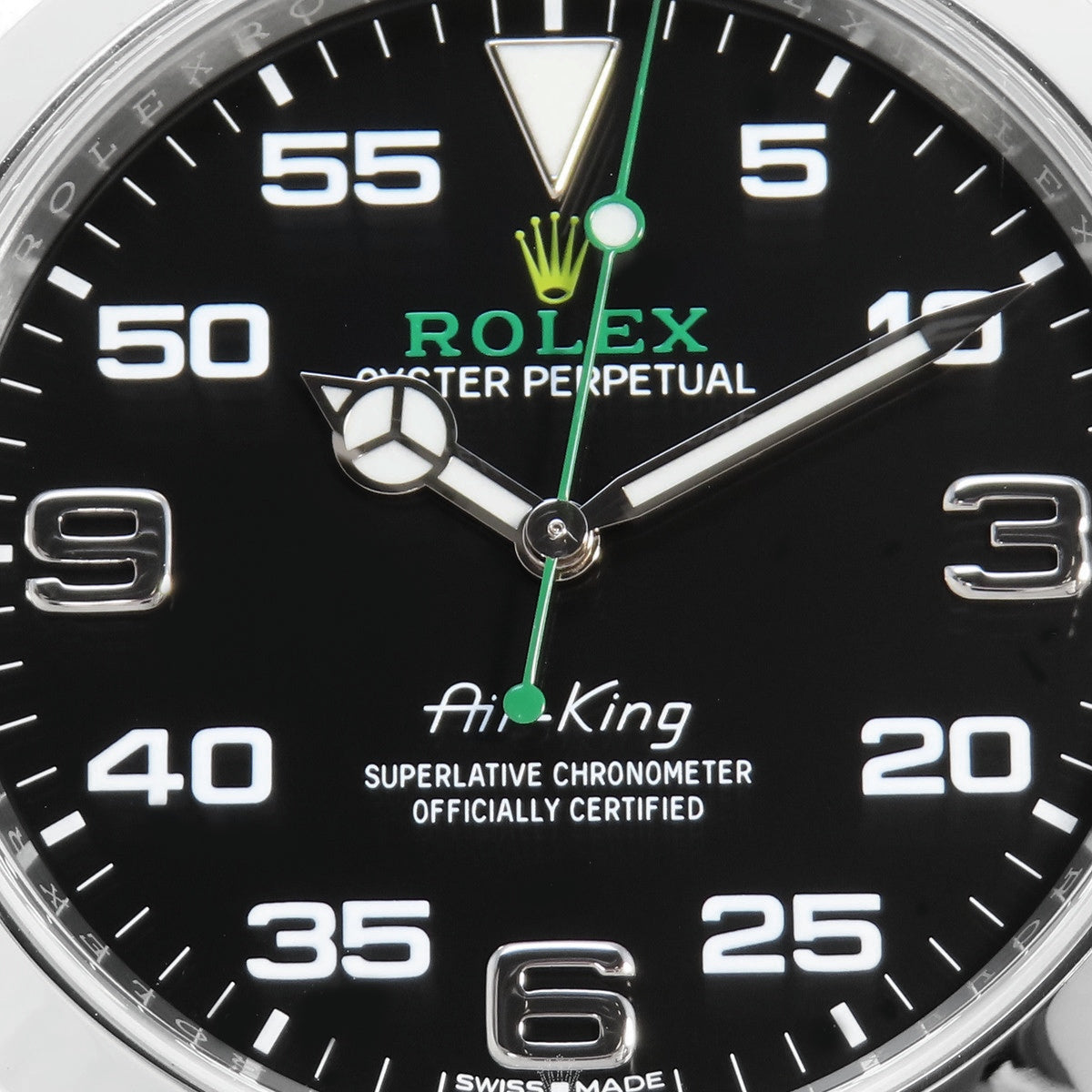 エアキング 116900 SS ランダム番 ブラック 自動巻き メンズ