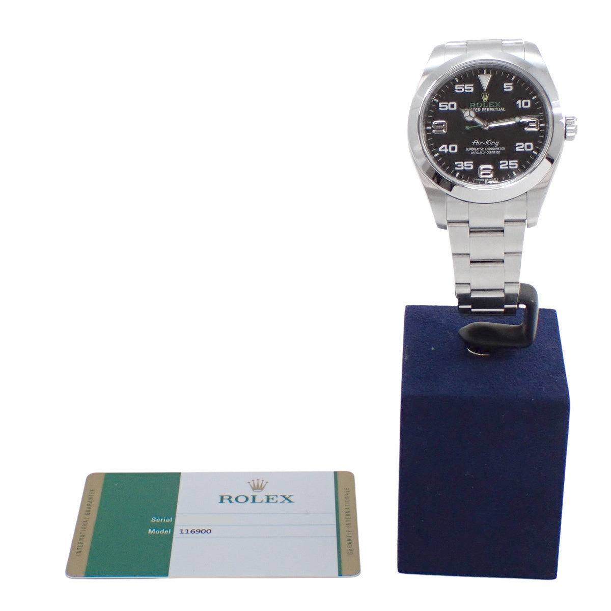 エアキング 116900 SS ランダム番 ブラック 自動巻き メンズ