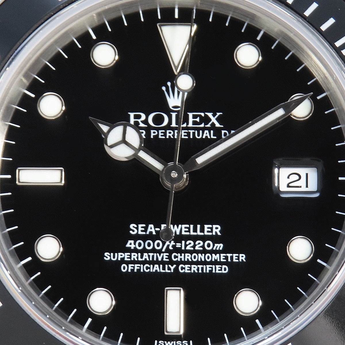 Sea-Dweller 16600 SS A-number Black Automatic Men's