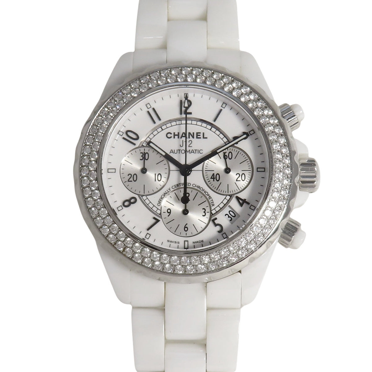J12 Chronograph H1008 CE Diamond Bezel Automatic Men's