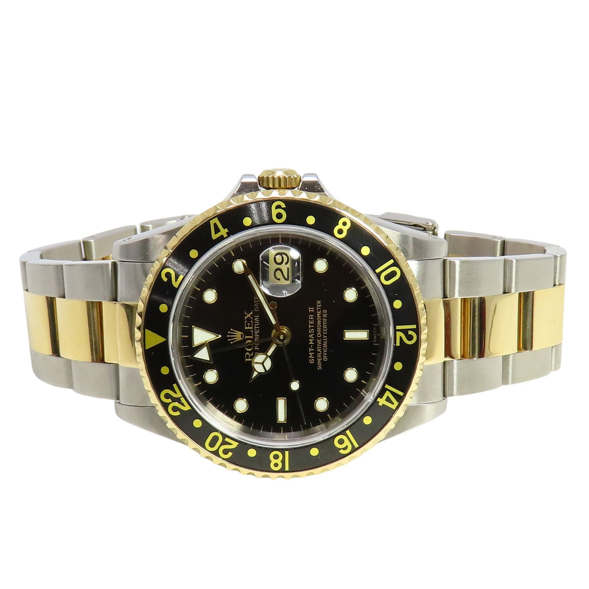 GMT-マスター2 16713 YG/SS A番 ブラック 自動巻き メンズ