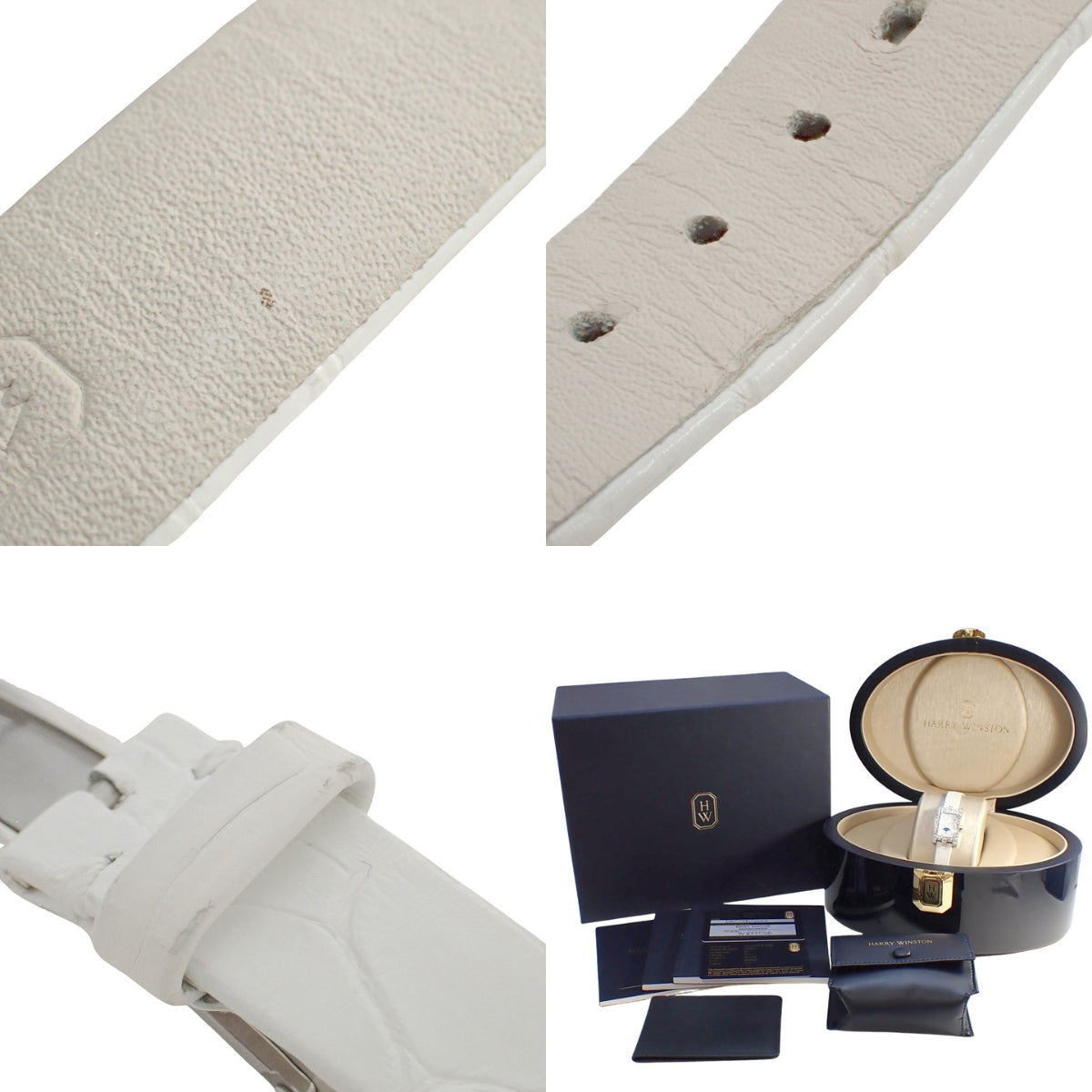 Avenue Classic Moonphase AVEQMP21WW008 WG/Leather, Shell & Diamond Dial, White Quartz, Ladies' Watch