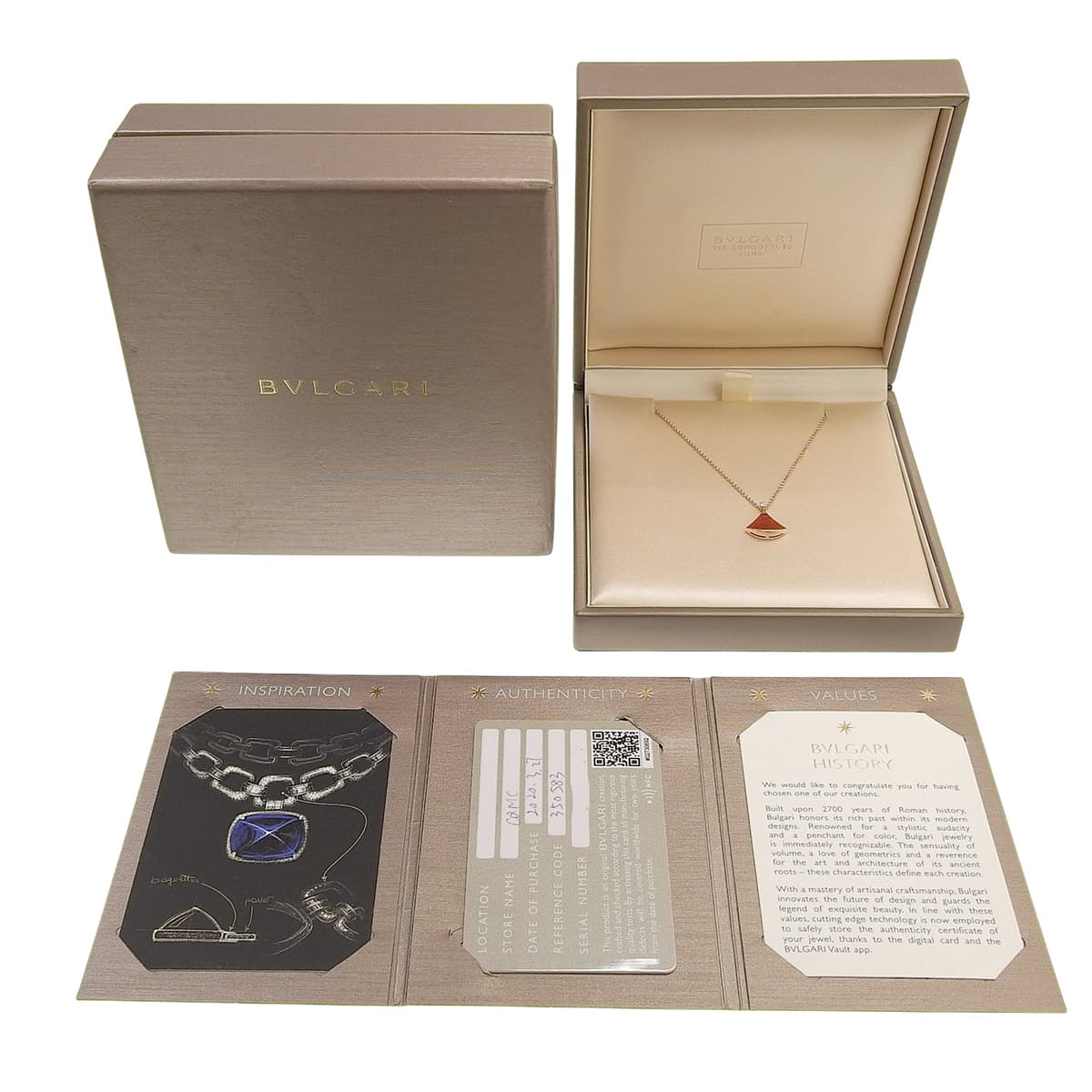 ディーヴァドリーム ネックレス ダイヤモンド/カーネリアン ピンクゴールド K18PG 4.9g