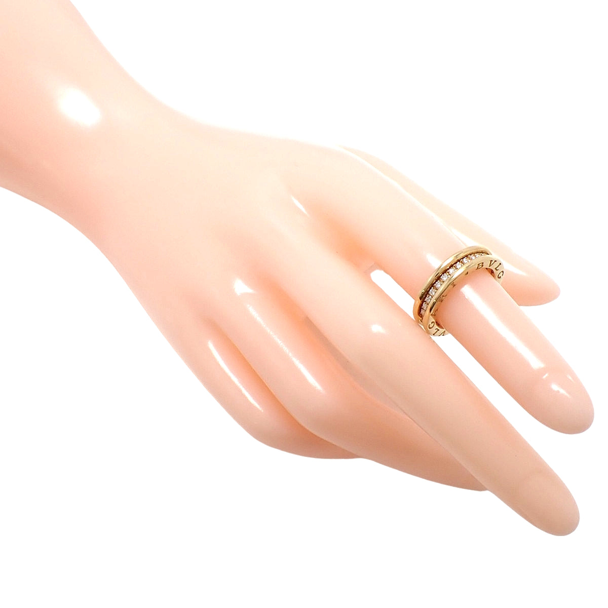 B.zero1 钻石戒指,18K黄金,48毫米,6.2克