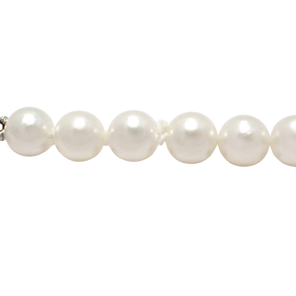ベビーパール ネックレス アコヤ真珠 ホワイトゴールド K18WG 13.7g