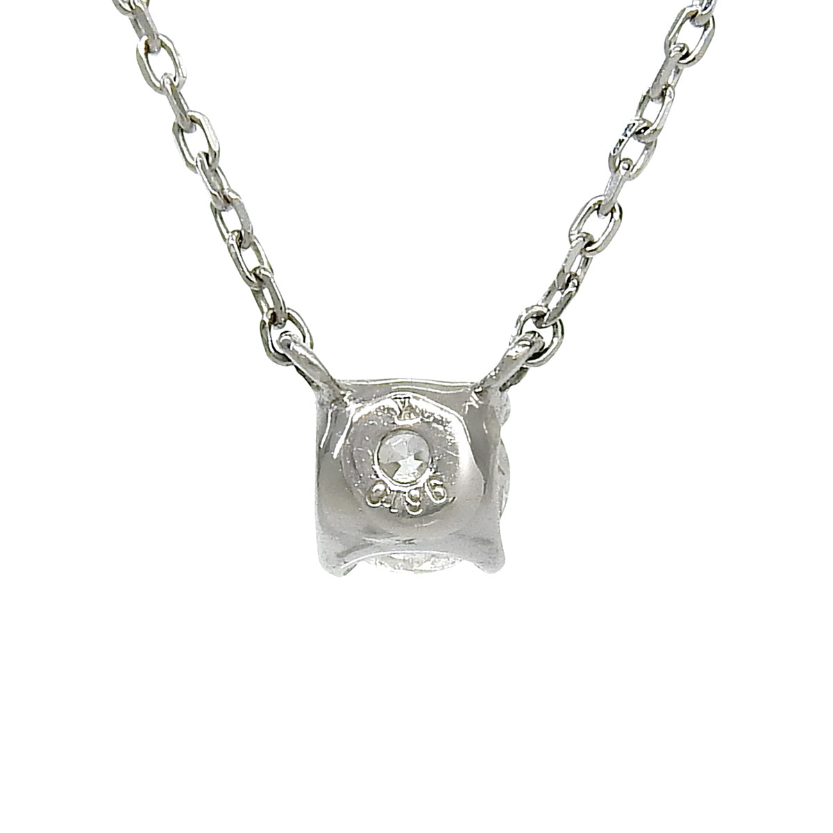 Single Stone Diamond Necklace Diamond D0.196 Platinum Pt950 Platinum Pt850 1.8g 1PD