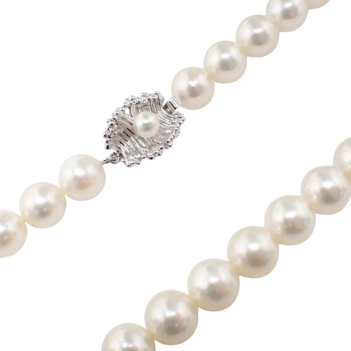 Akoya 珍珠项链,银色,41.7 克