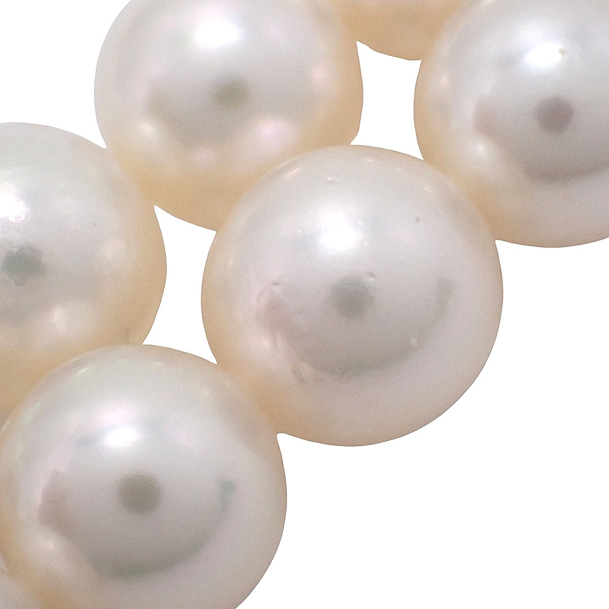 Akoya pearl necklace, silver, 41.7g