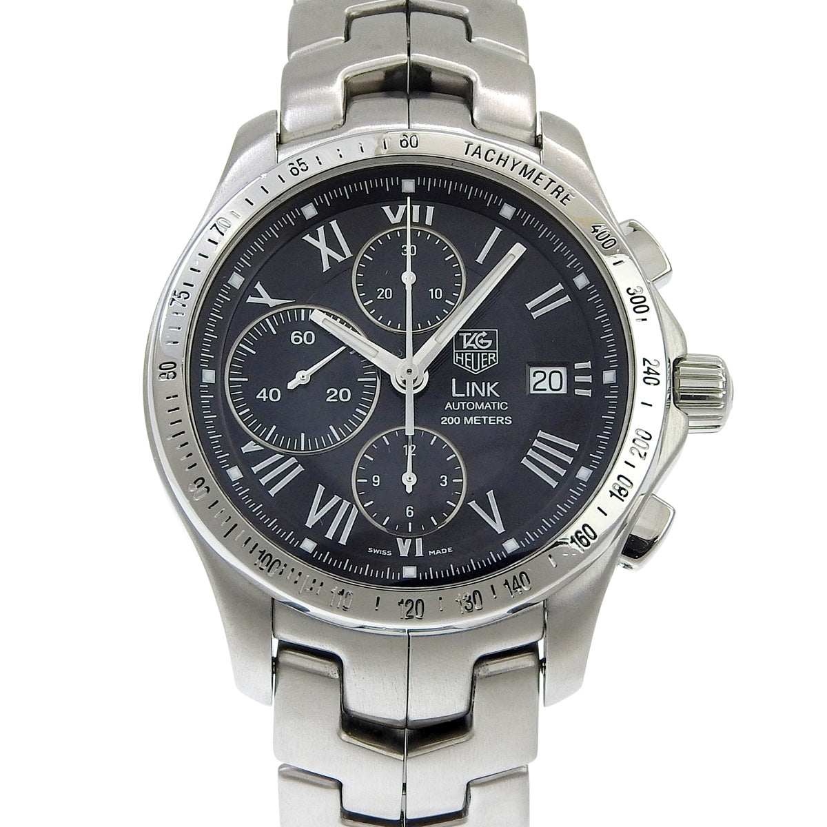 リンク クロノグラフ CJF2119 SS ブラック 自動巻き メンズ