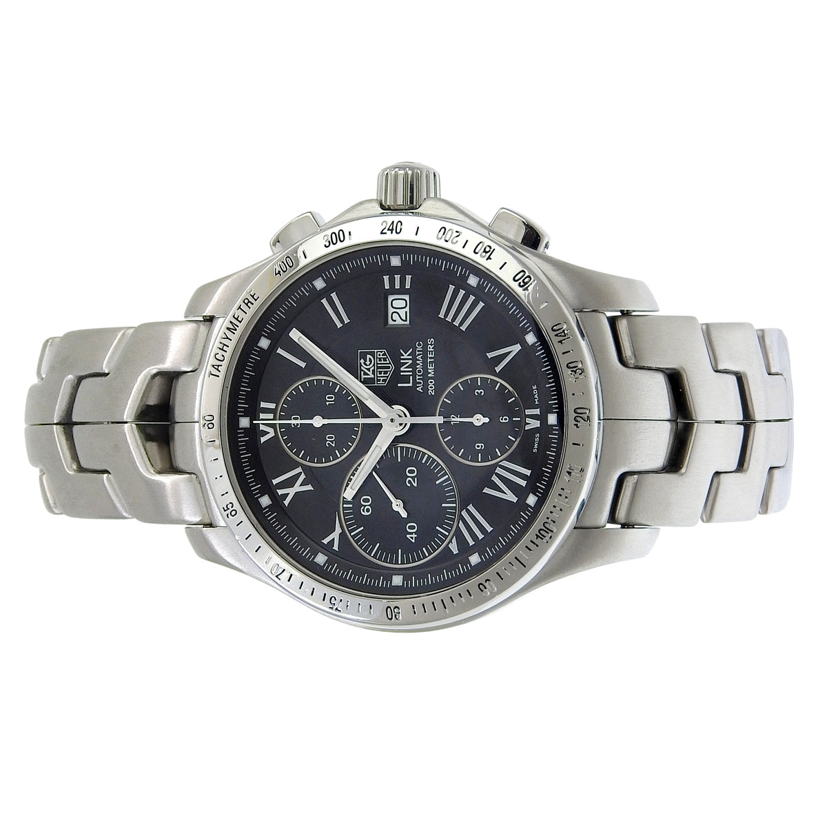 リンク クロノグラフ CJF2119 SS ブラック 自動巻き メンズ