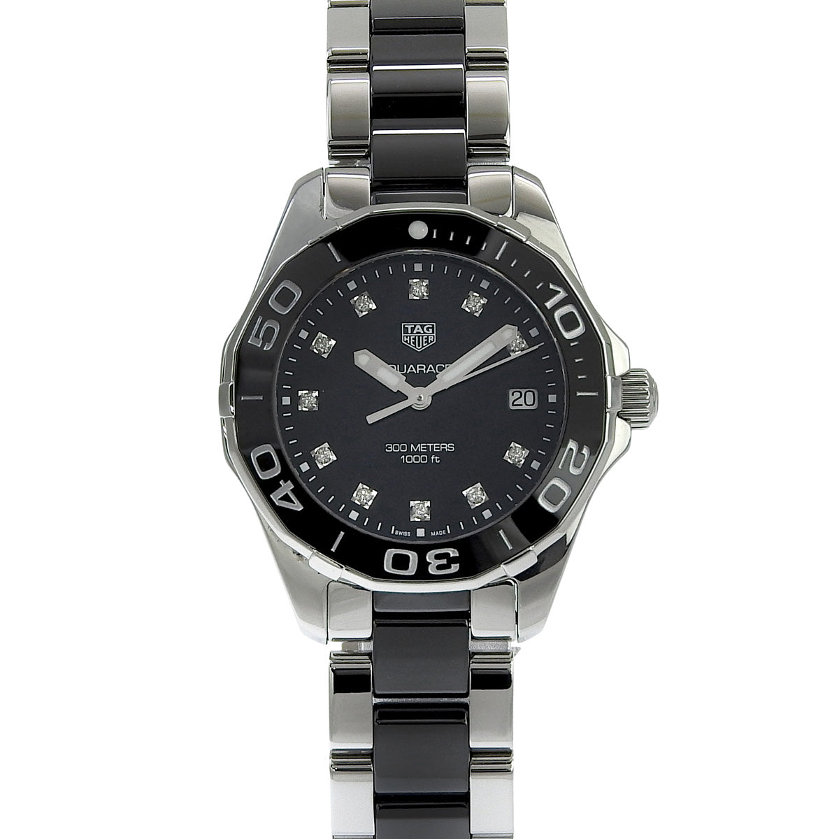 アクアレーサー WAY131C SS/CE ダイヤインデックス クオーツ レディース