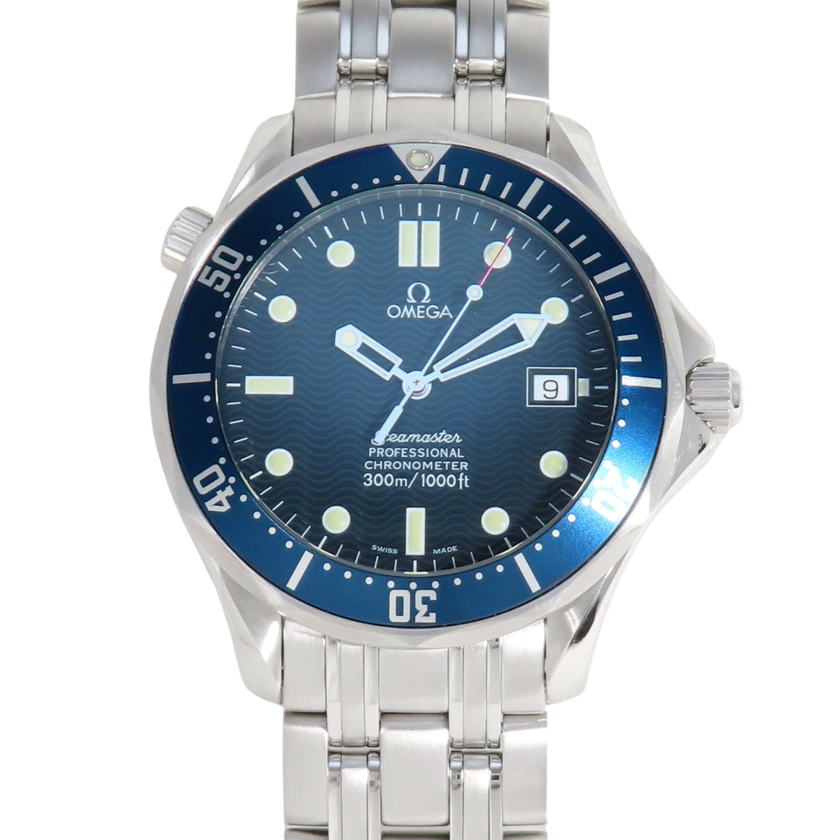 シーマスター ダイバー 300M 2531.80 SS ブルー 自動巻き メンズ