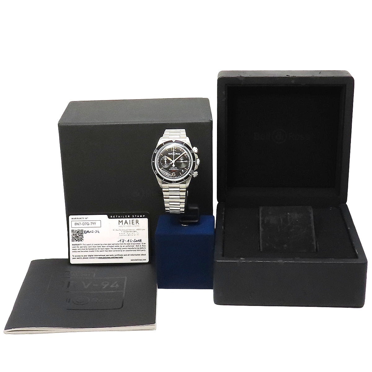 Bell & Ross BRV2-94 SS Black Automatic Men's