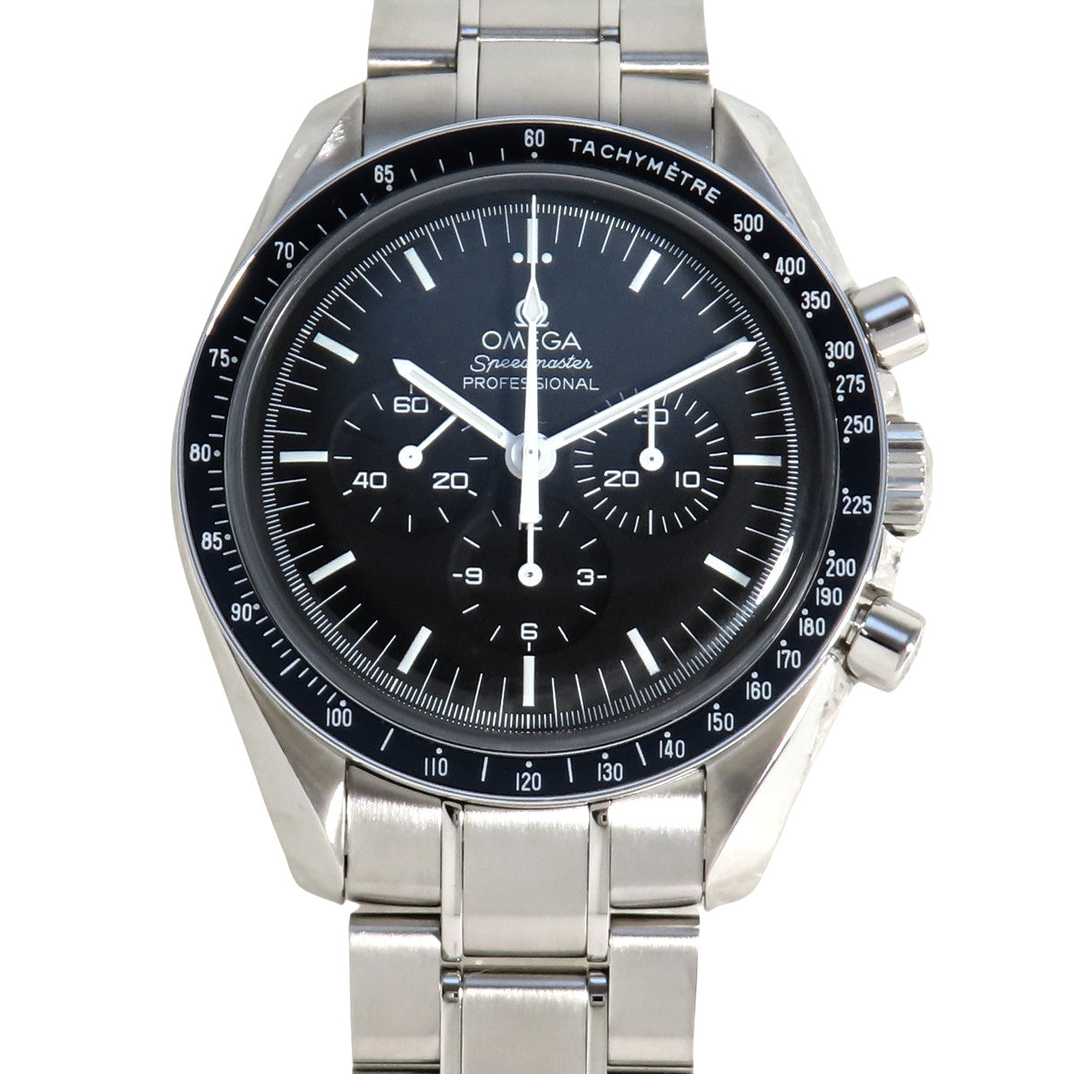 スピードマスター ムーンウォッチ プロフェッショナル 310.30.42.50.01.001 SS ブラック 手巻き メンズ